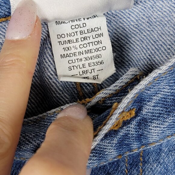 Jeanology Jeans Denim Cotton Womens 8 Tall Blue Straight VTG High Rise‎ - Picture 3 of 5